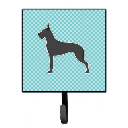 Micasa Great Dane Checkerboard Blue Leash or Key Holder MI626934